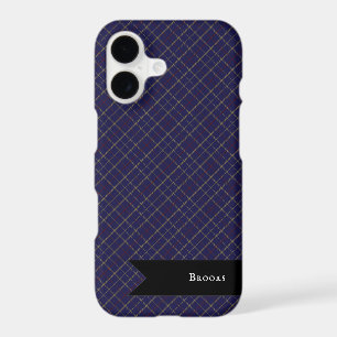 Tattersall Fashion Brooks Blue Gold Red iPhone 17 Case