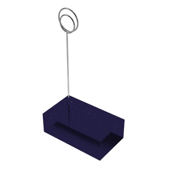Tattersall Fashion Brooks Blue Gold Red Place Card Holder (Corner)