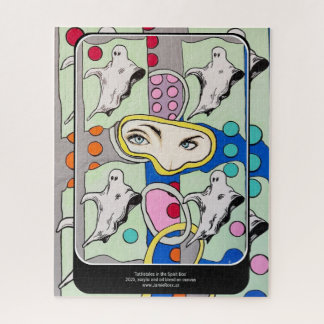 ‘Tattletales in the Spirit Box’ Painting on a Jigsaw Puzzle