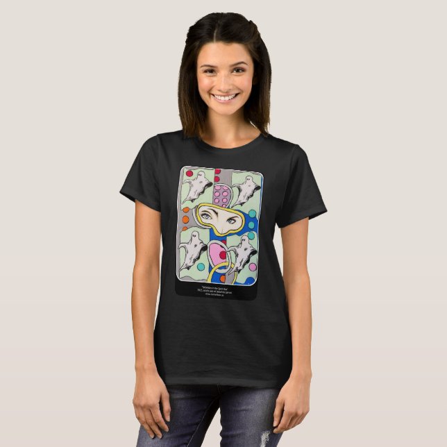 ‘Tattletales in the Spirit Box’ Painting on a  T-Shirt (Front Full)