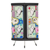 ‘Tattletales in the Spirit Box’ Painting on a  Tripod Lamp (Back)