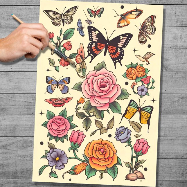 Tattoo 1 Decoupage Paper (Creator Uploaded)