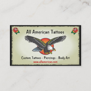 Tattoo American Eagle Business Cards