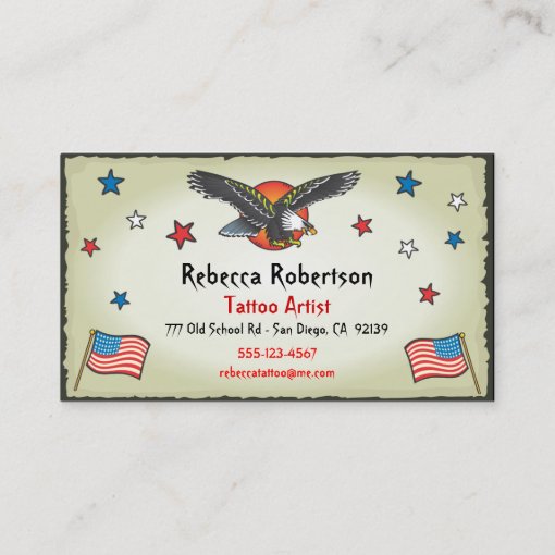 Tattoo American Eagle Business Cards Zazzle