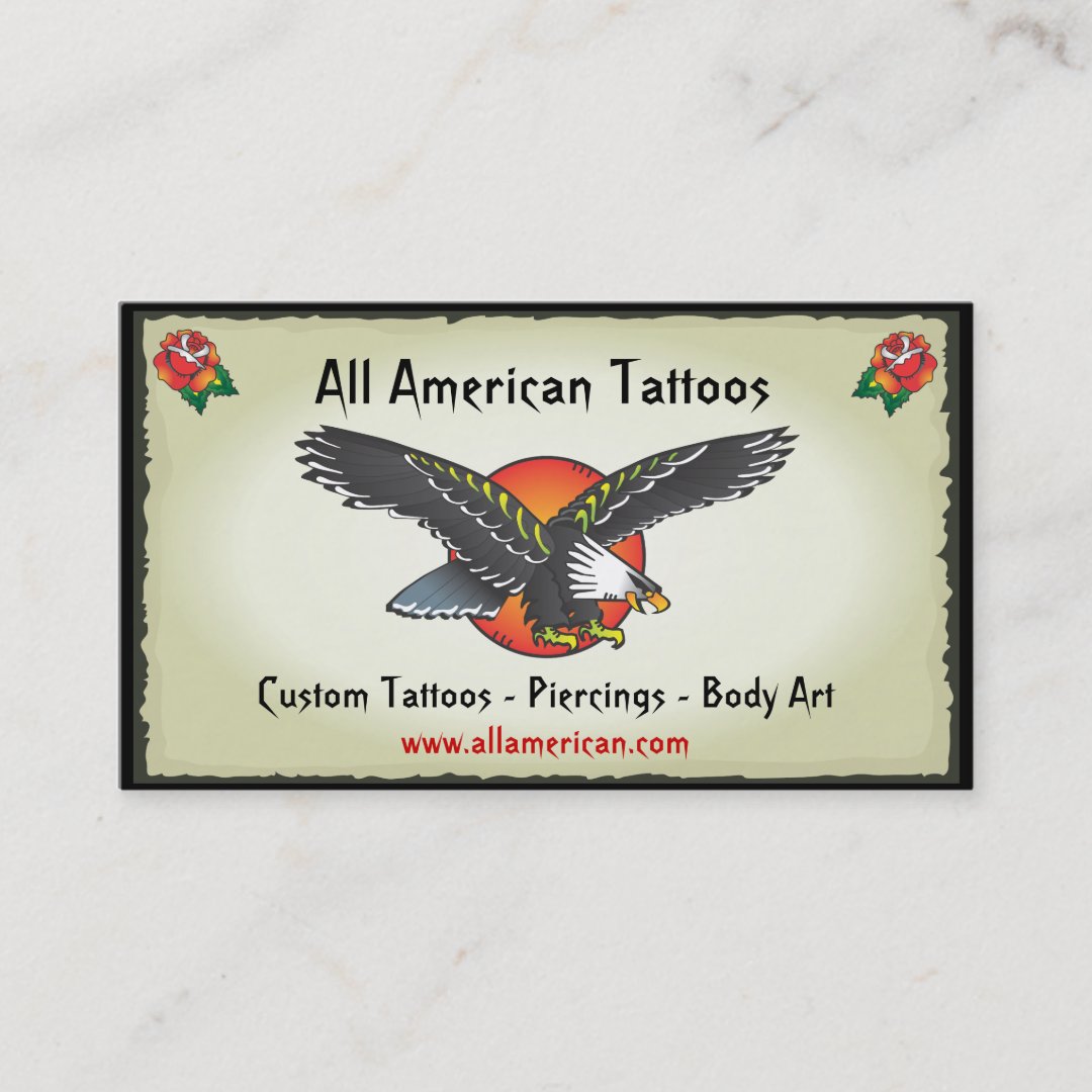 Tattoo American Eagle Business Cards Zazzle