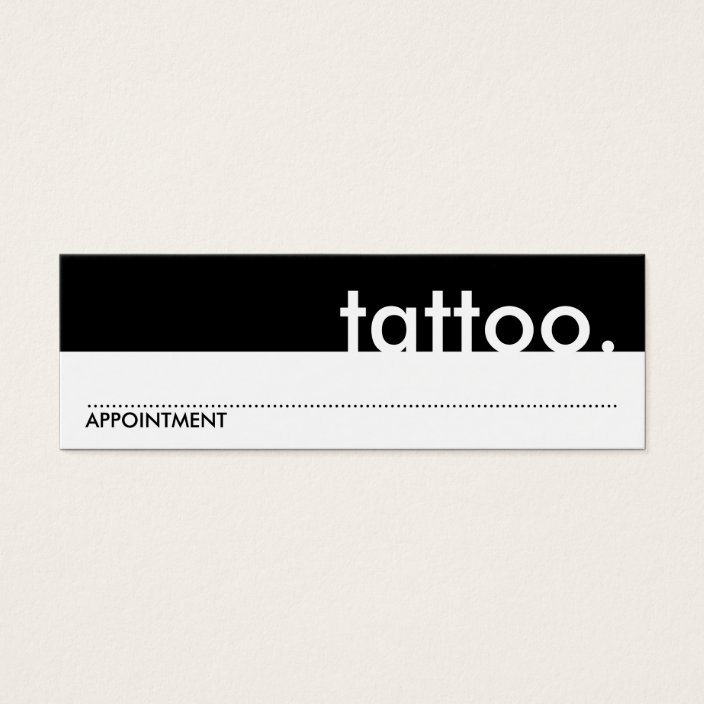 tattoo. (appointment card) | Zazzle.com