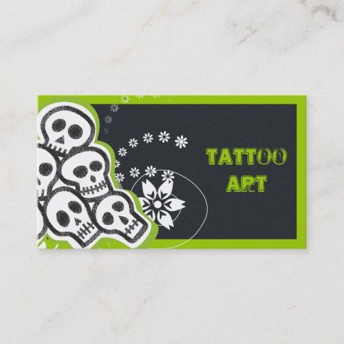 Tattoo Art Business Cards- Skulls