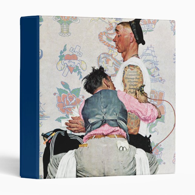 Tattoo Artist 3 Ring Binder (Front/Spine)