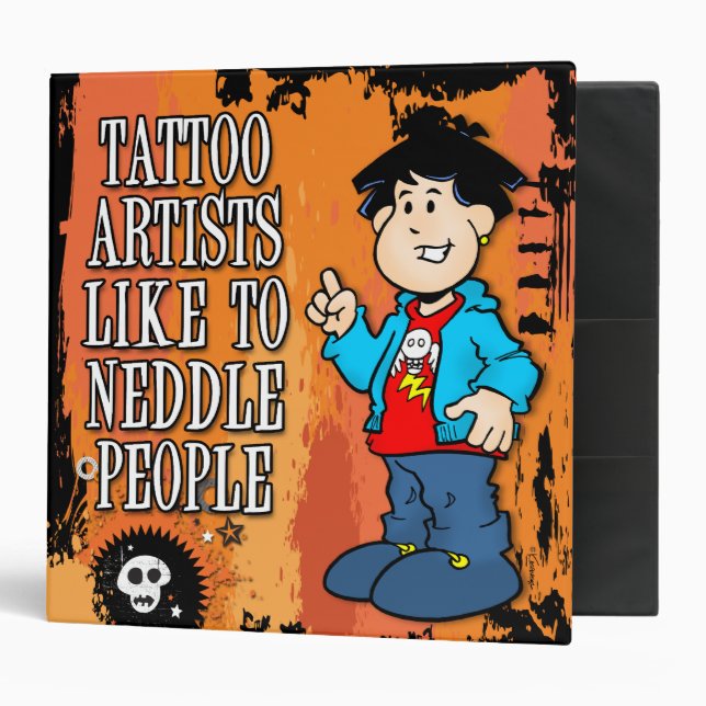 Tattoo Artist 3 Ring Binder (Front/Inside)