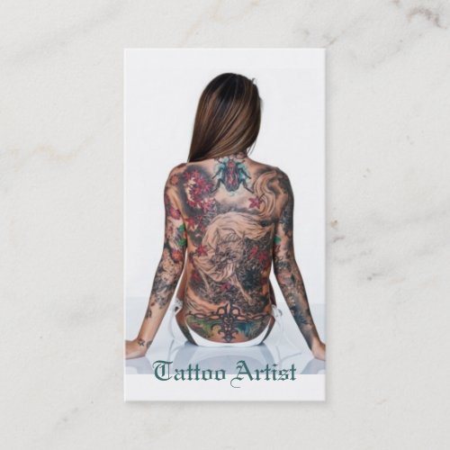 Tattoo Artist Business Card Template