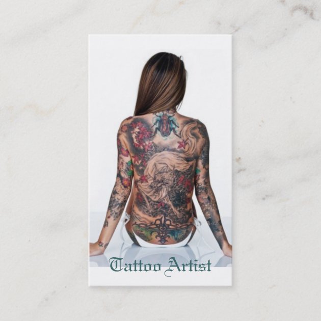 Tattoo Artist Business Card Zazzle   Tattoo Artist Business Card R0feabab3e2b84322b59f58f8a42102a5 Tcvq6 630 