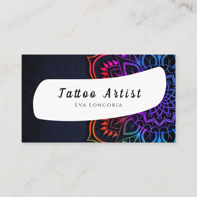 Tattoo Artist Business Card (Front)