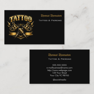 Tattoo artist business card