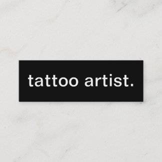 Tattoo Artist Business Card