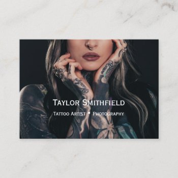 Tattoo Artist Business Card by TwoTravelledTeens at Zazzle