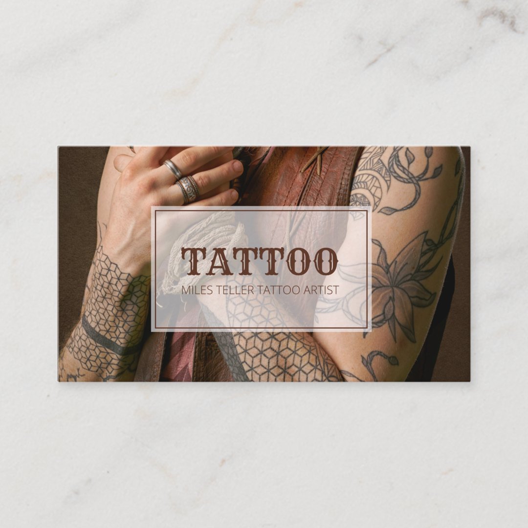 Tattoo Artist Business Card Zazzle