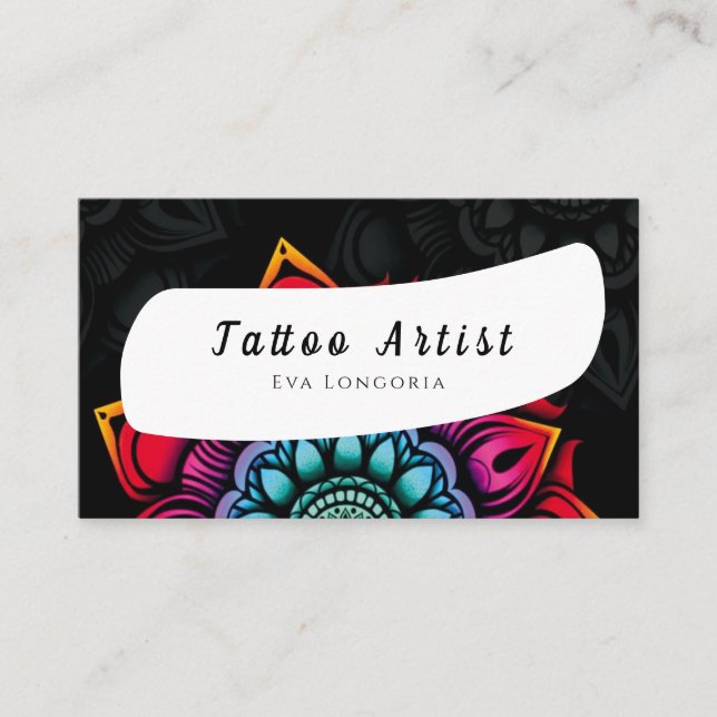 Tattoo Artist Business Card (Front)