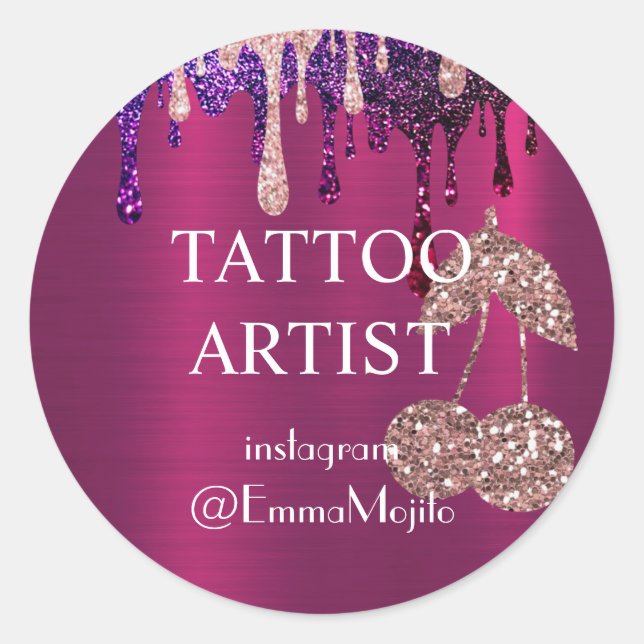 Tattoo Artist Classic Round Sticker (Front)