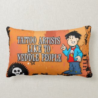 Tattoo Artist Lumbar Pillow