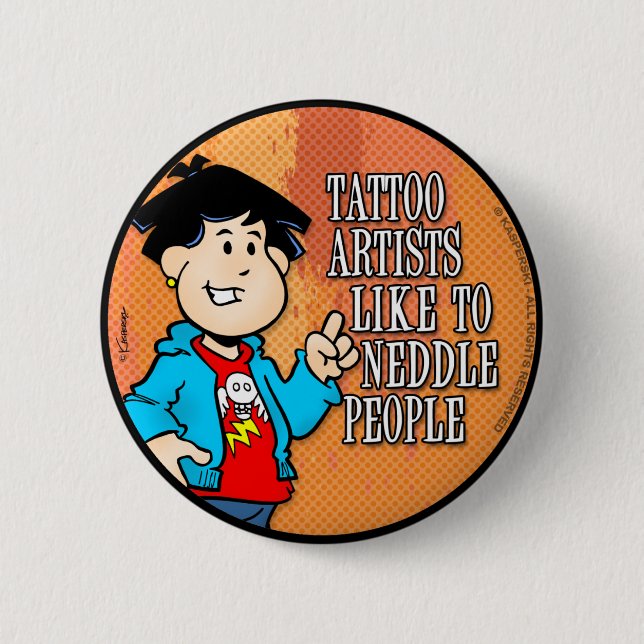 Tattoo Artist Pinback Button (Front)