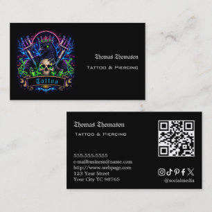 Tattoo artist QR code Business Card