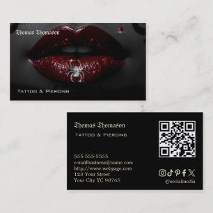 Tattoo artist QR code Business Card