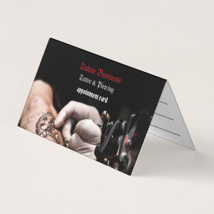 Tattoo artist salon Appointment Business Card