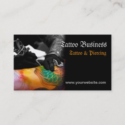 Tattoo artist salon  Business Card Business Card