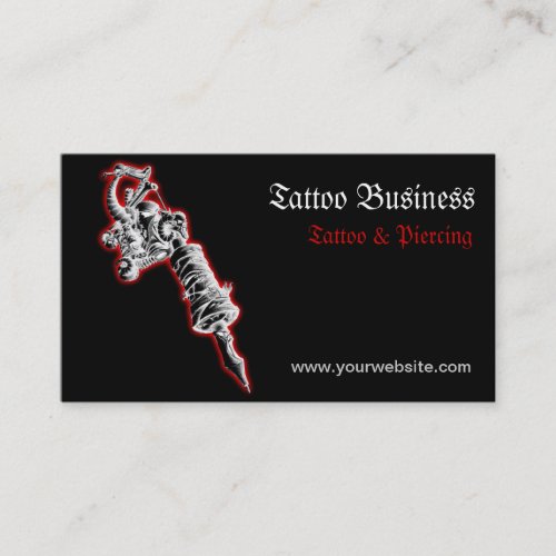 Tattoo artist salon  Business Card