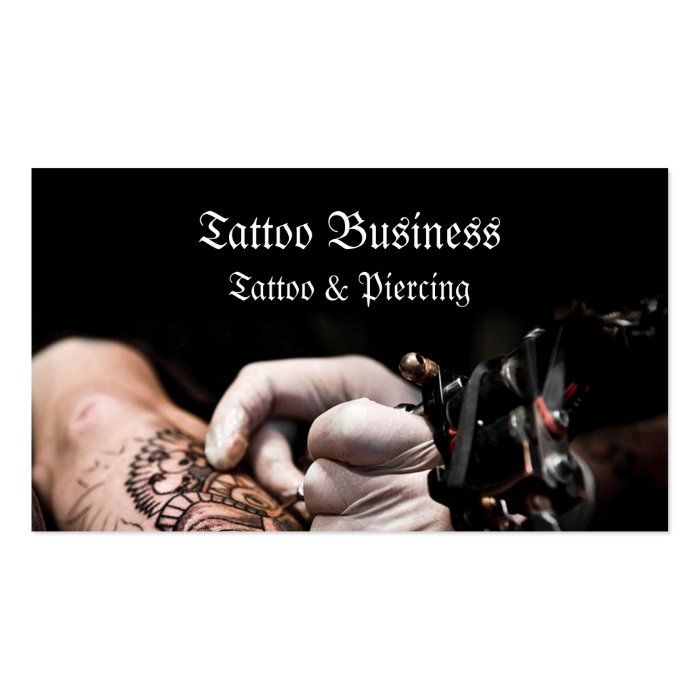 Tattoo artist salon Business Card | Zazzle