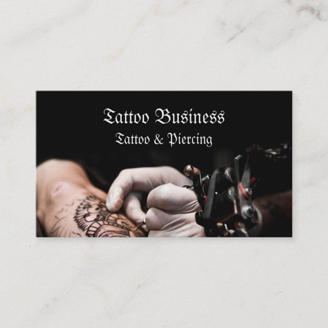 Tattoo artist salon  Business Card (Front)