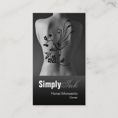 TATTOO ARTIST Simply Ink Business Card