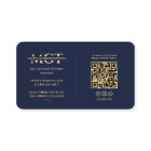 Tattoo Artist Tattooist Monogram Dark Navy Modern