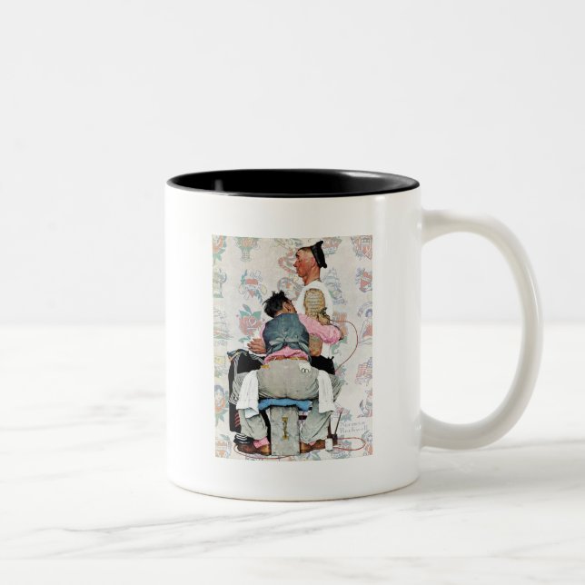 Tattoo Artist Two-Tone Coffee Mug (Right)