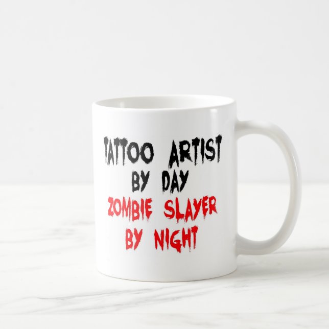 Tattoo Artist Zombie Slayer Coffee Mug (Right)