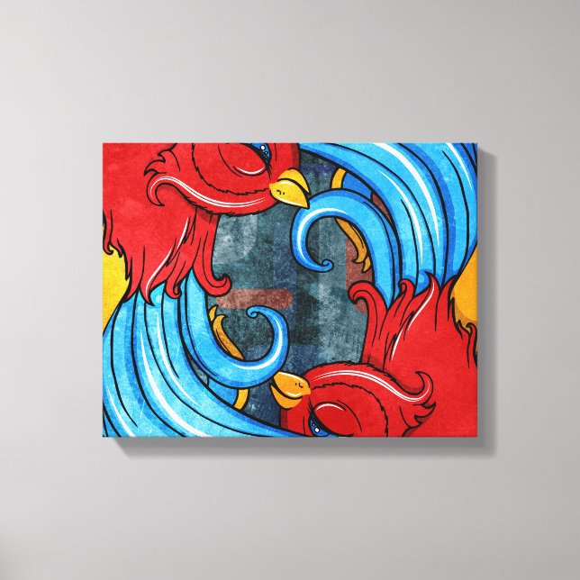 Tattoo Birds Canvas Print (Front)