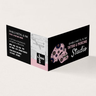 Tattoo & Body Piercing Studio, Appointment Business Card