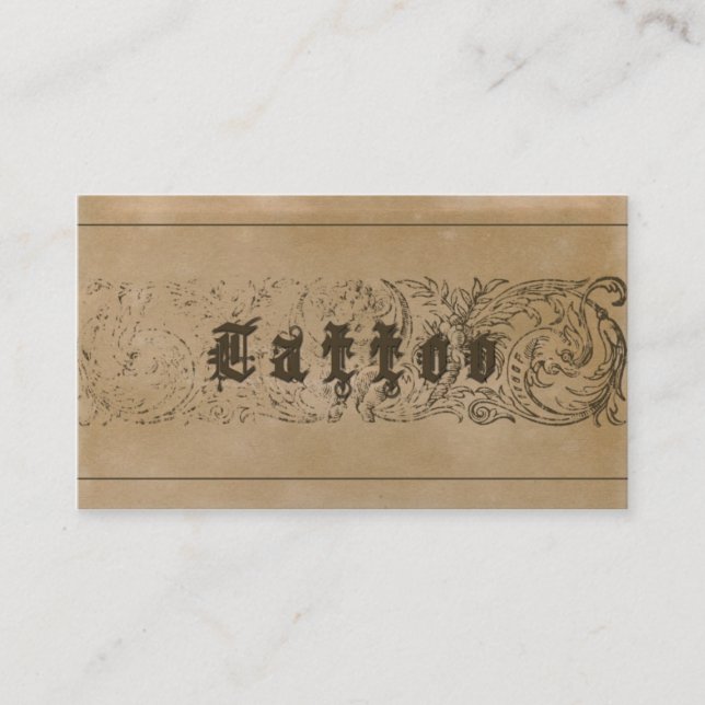 TATTOO - Business Card (Front)