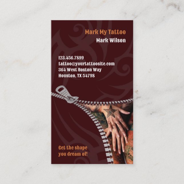 Tattoo Business Card (Front)