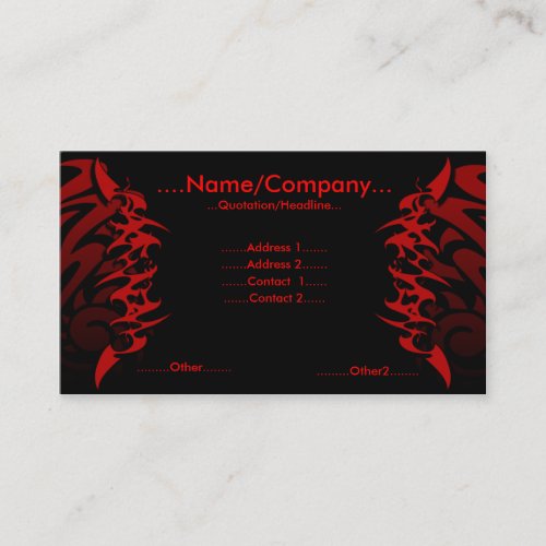 Tattoo. Business Card Templates