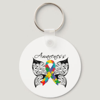 Tattoo Butterfly Awareness - Autism Keychain