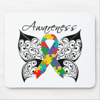 Tattoo Butterfly Awareness - Autism Mouse Pad