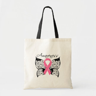 Tattoo Butterfly Awareness - Breast Cancer Tote Bag
