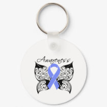 Tattoo Butterfly Awareness - Esophageal Cancer Keychain
