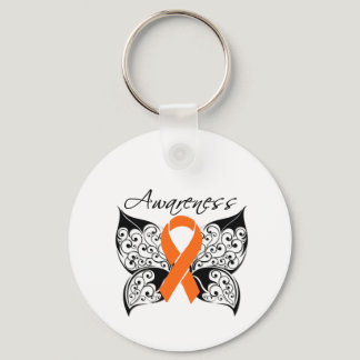 Tattoo Butterfly Awareness - Leukemia Keychain