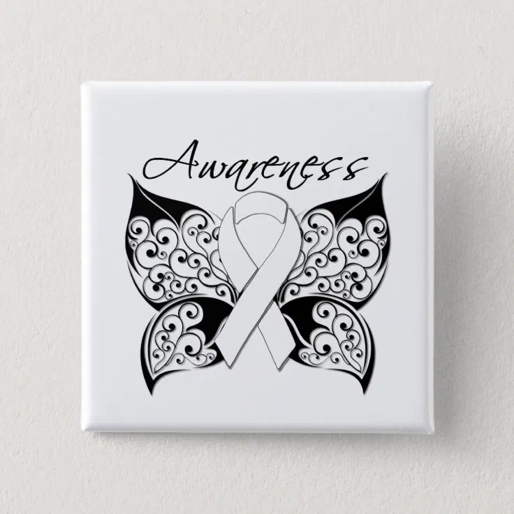 lung cancer ribbon butterfly