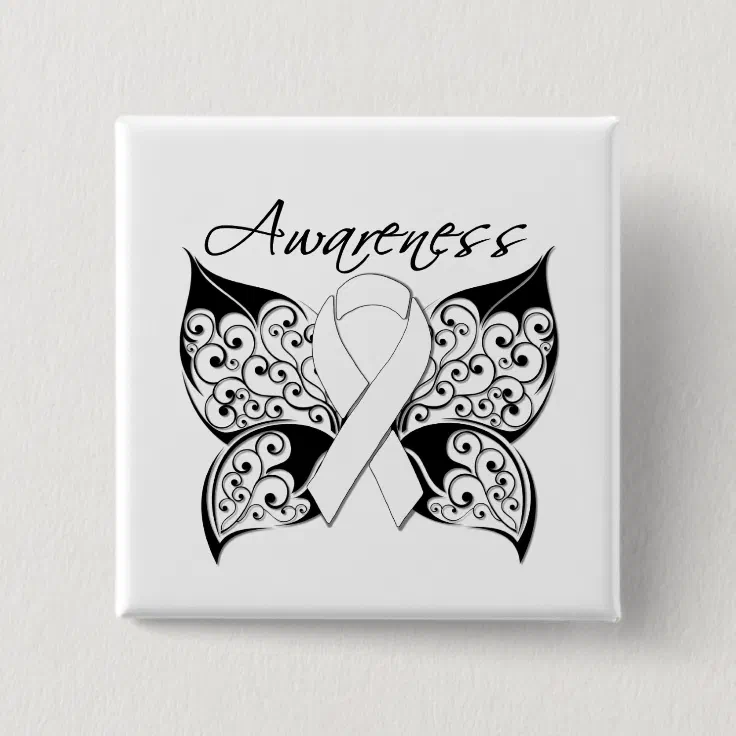 lung cancer ribbon butterfly