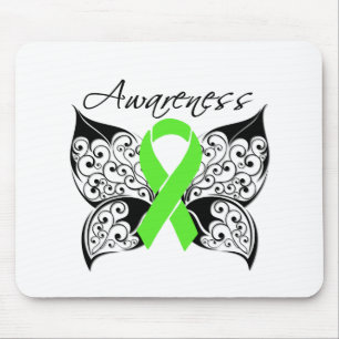 Tattoo Butterfly Awareness - Lymphoma Mouse Pad