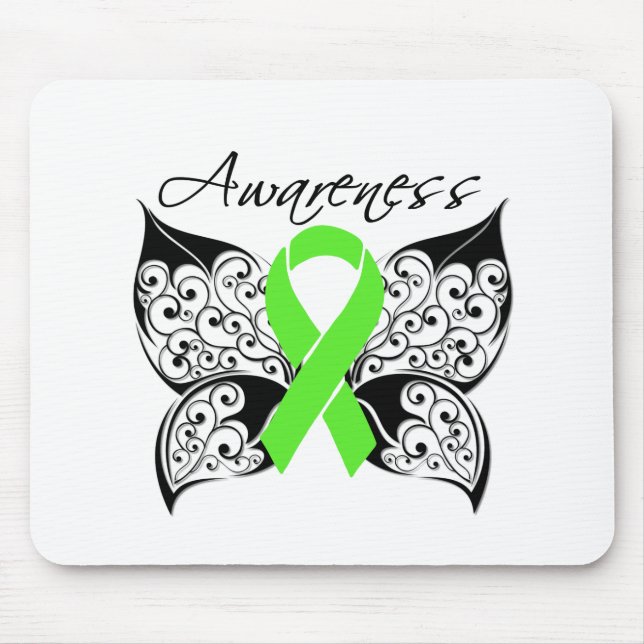 Tattoo Butterfly Awareness - Lymphoma Mouse Pad (Front)