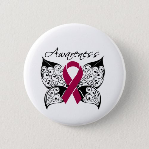 Tattoo Butterfly Awareness _ Multiple Myeloma Button